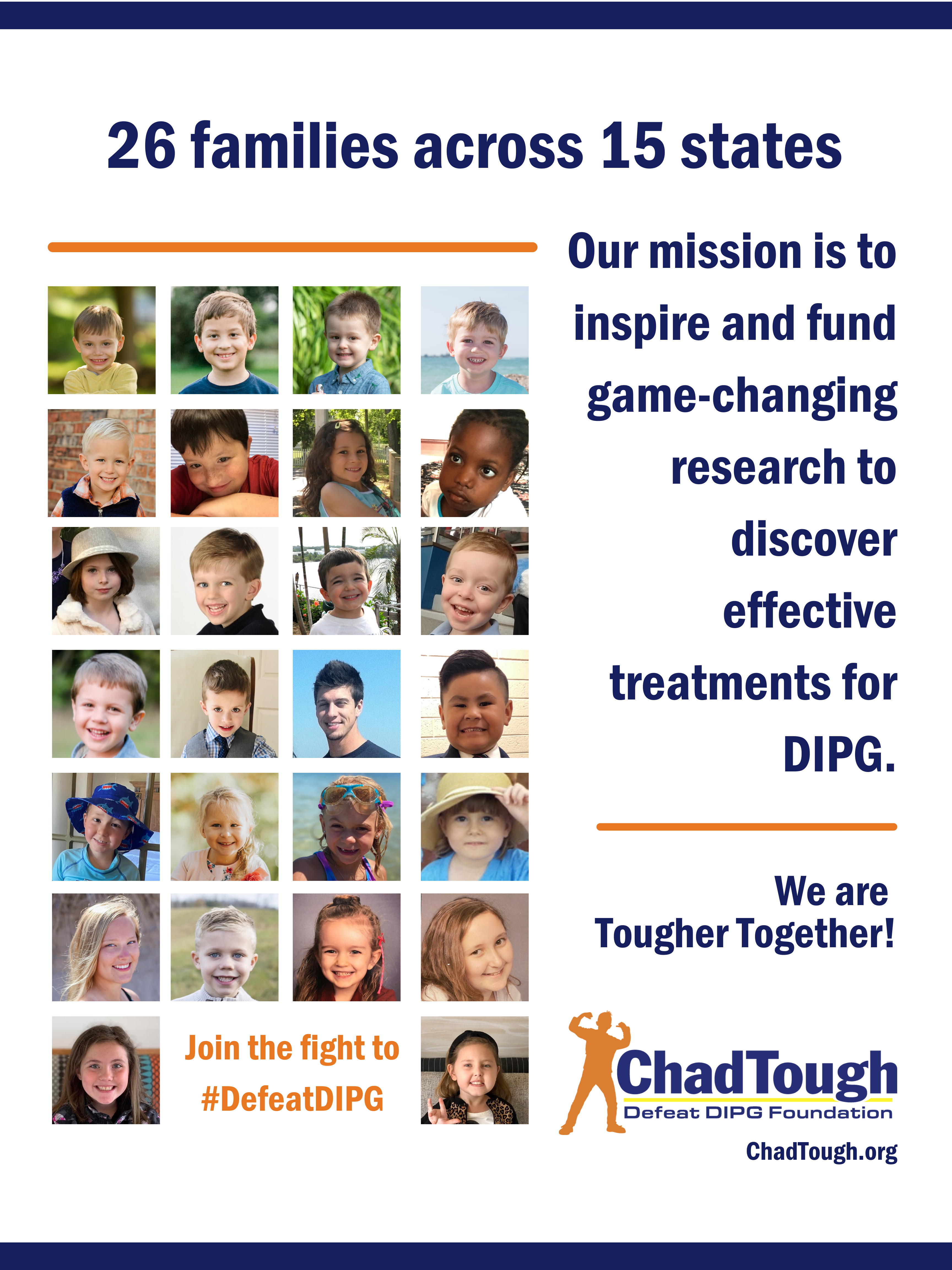 Families fighting to #Defeat DIPG, the deadliest form of pediatric cancer