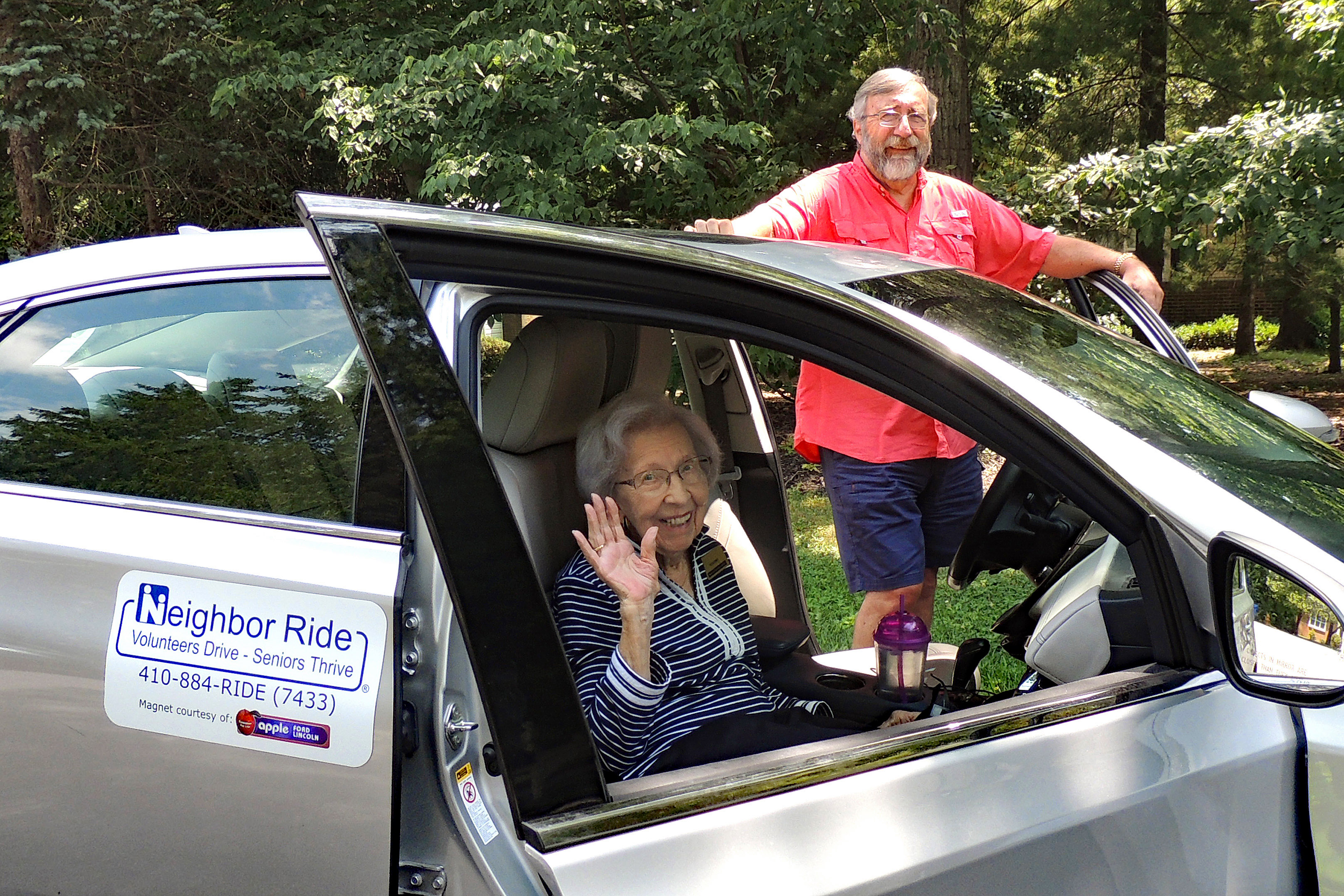 Neighbor Ride's volunteers provide the "wheels" that help seniors stay health, independent, and connected to the community.