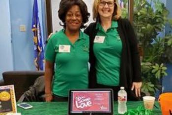 CEO Gilda Smith and Fundraising Chair Anne Powell