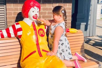 Amara got a special treat today, and wanted to share with her "fwiend" Ronald!
