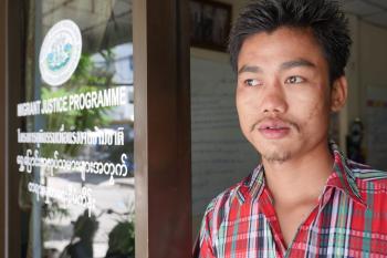 We assisted Naing Lin, a Burmese migrant worker, in getting worker compensation after he lost his hand while working at a plastics factory. The Solidarity Center supports local resource centers such as HRDF and MWRN in Thailand that assist migrants