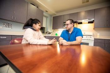 Case Managers at The Night Ministry's STEPS Transitional Living Program help residents set and reach goals that lead them from homelessness to lives a greater stability.